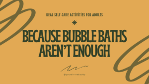 self care activities for adults